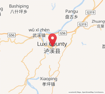 Map of Baisha, Hunan