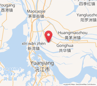 Map of Baisha, Hunan