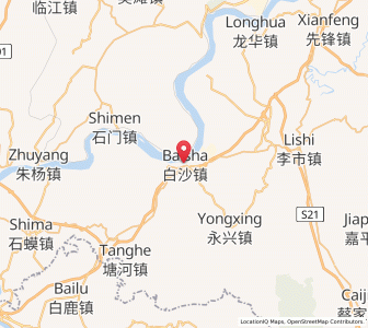 Map of Baisha, Chongqing