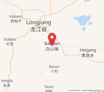 Map of Baishan, Heilongjiang