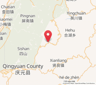Map of Baishanzu, Zhejiang