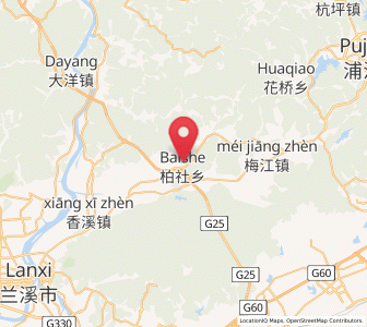 Map of Baishe, Zhejiang