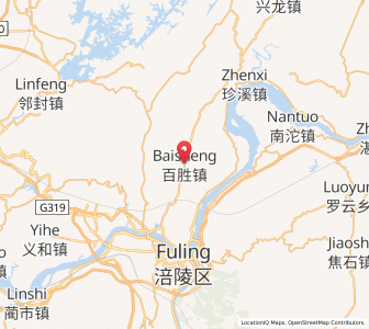 Map of Baisheng, Chongqing