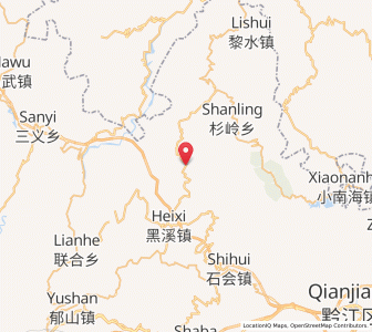 Map of Baishi, Chongqing