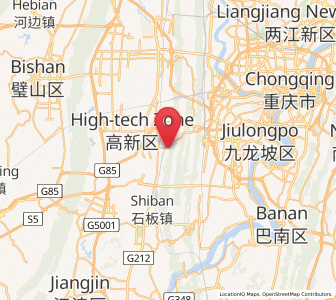 Map of Baishiyi, Chongqing