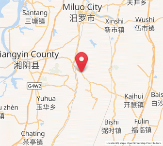 Map of Baishui, Hunan