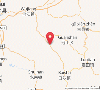 Map of Baishui, Jiangxi