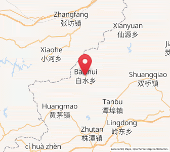 Map of Baishui, Jiangxi