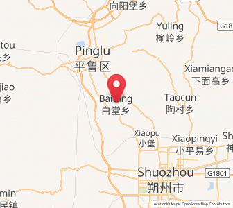 Map of Baitang, Shanxi