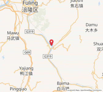 Map of Baitao, Chongqing