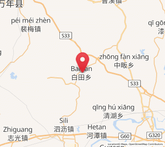 Map of Baitian, Jiangxi