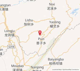 Map of Baitu, Chongqing
