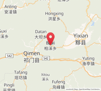 Map of Baixi, Anhui