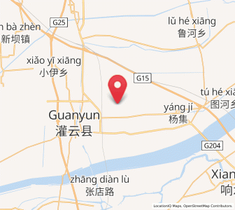Map of Baixian, Jiangsu