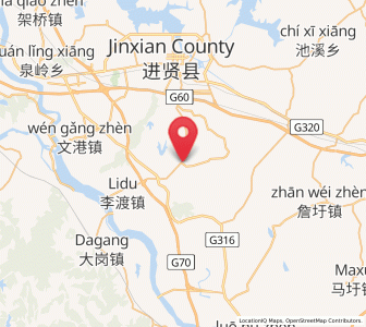 Map of Baixu, Jiangxi