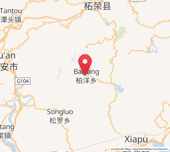 Map of Baiyang, Fujian
