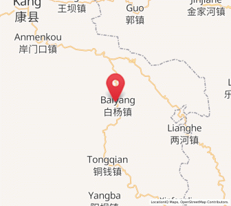 Map of Baiyang, Gansu