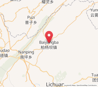 Map of Baiyang, Hubei