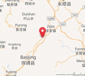 Map of Baiyang, Hunan
