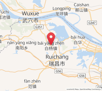 Map of Baiyang, Jiangxi