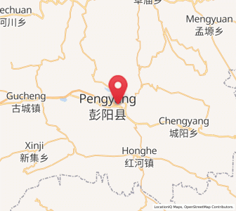 Map of Baiyang, Ningxia Hui Autonomous Region