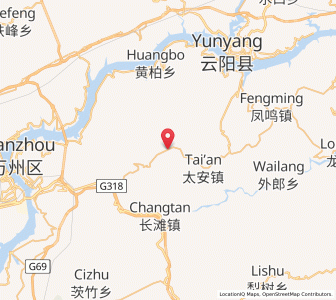 Map of Baiyang, Chongqing