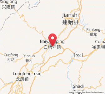 Map of Baiyangping, Hubei