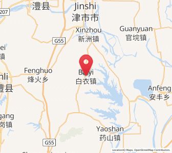 Map of Baiyi, Hunan