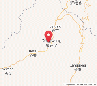 Map of Baiyu, Yunnan