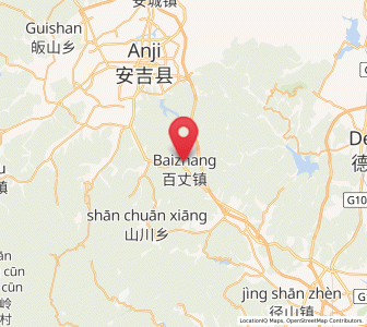 Map of Baizhang, Zhejiang
