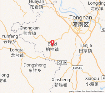 Map of Baizi, Chongqing