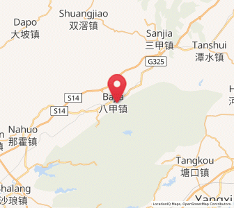 Map of Bajia, Guangdong
