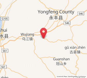 Map of Bajiang, Jiangxi