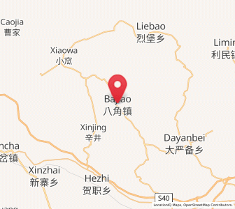 Map of Bajiao, Shanxi