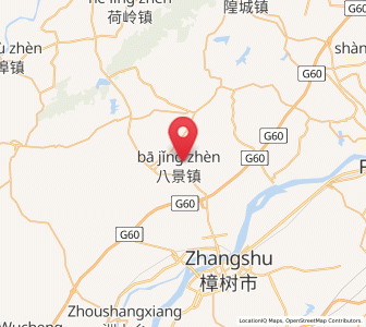 Map of Bajing, Jiangxi