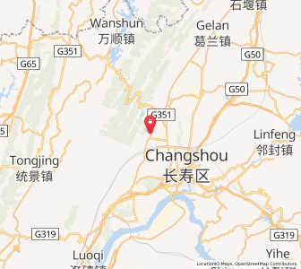 Map of Bake, Chongqing