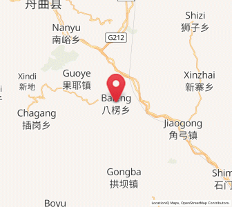 Map of Baleng, Gansu