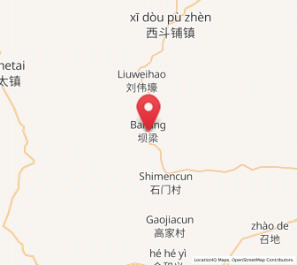 Map of Baliang, Inner Mongolia