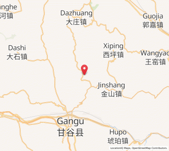 Map of Baliwan, Gansu