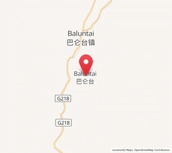 Map of Baluntaicun, Xinjiang