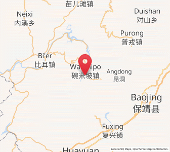 Map of Bamao, Hunan