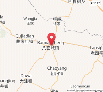 Map of Bamiancheng, Liaoning