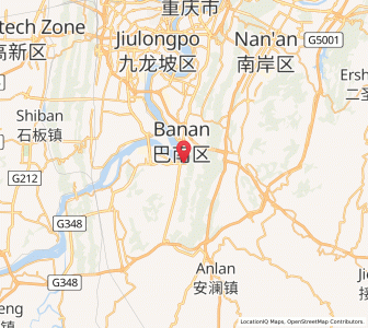 Map of Banan, Chongqing