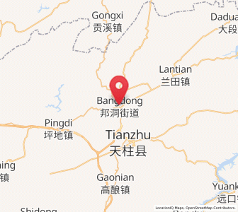 Map of Bangdong, Guizhou