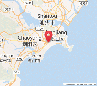 Map of Banghai, Guangdong