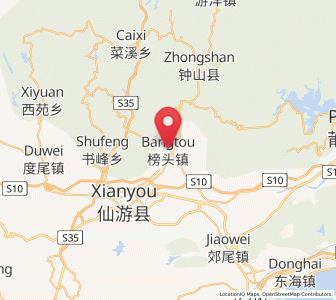 Map of Bangtou, Fujian