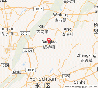 Map of Banqiao, Chongqing