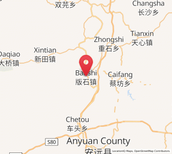 Map of Banshi, Jiangxi