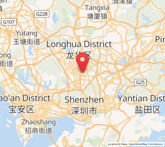 Map of Bantian, Guangdong