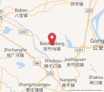 Map of Banzhudang, Hubei